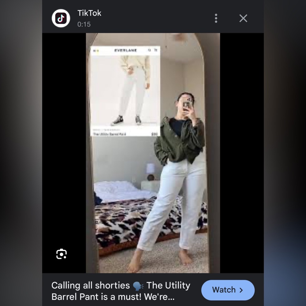 Everlane Utility Barrel Pant - Icy Water